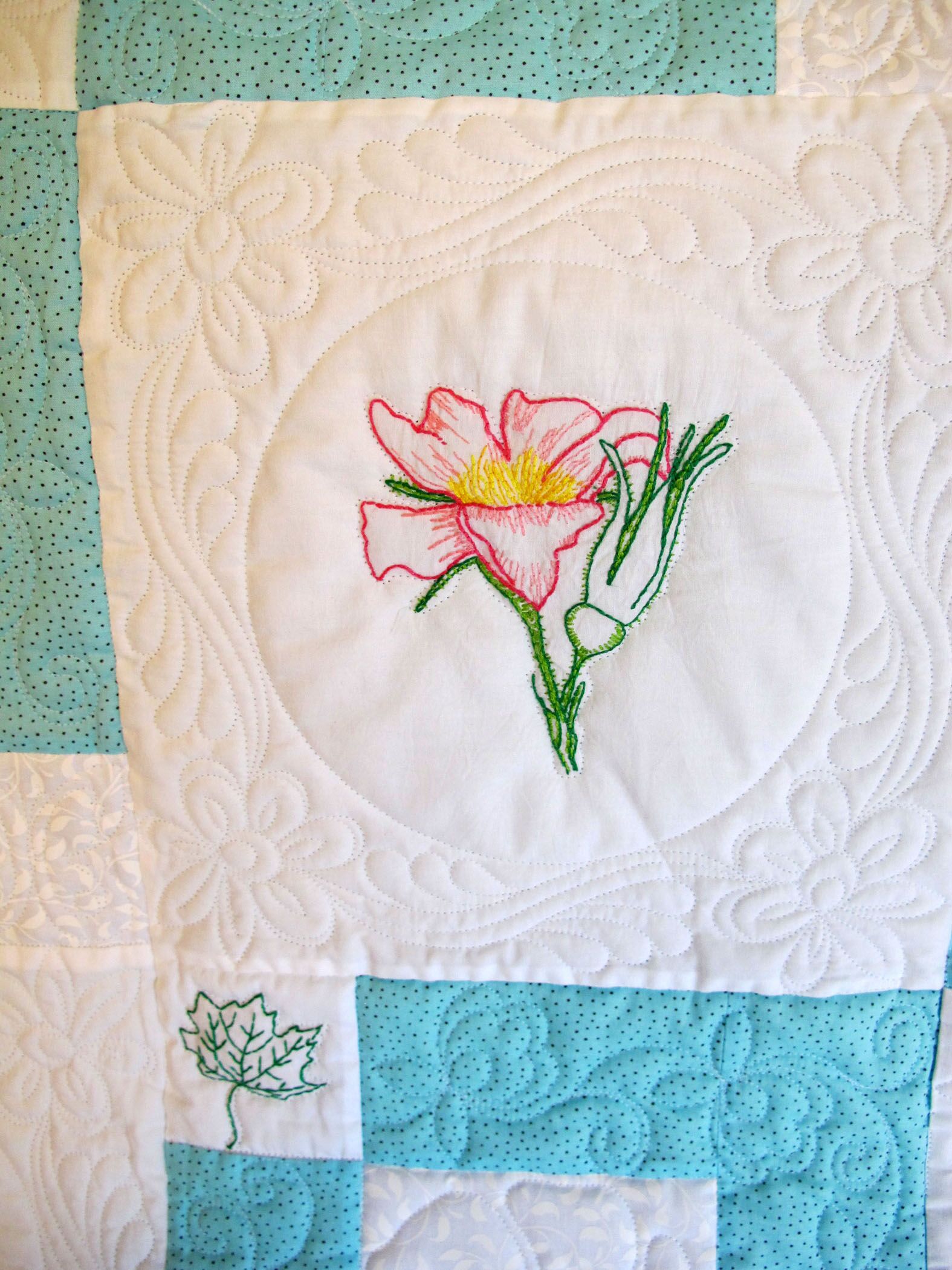 NewEnglandFlowersQuiltDetail5